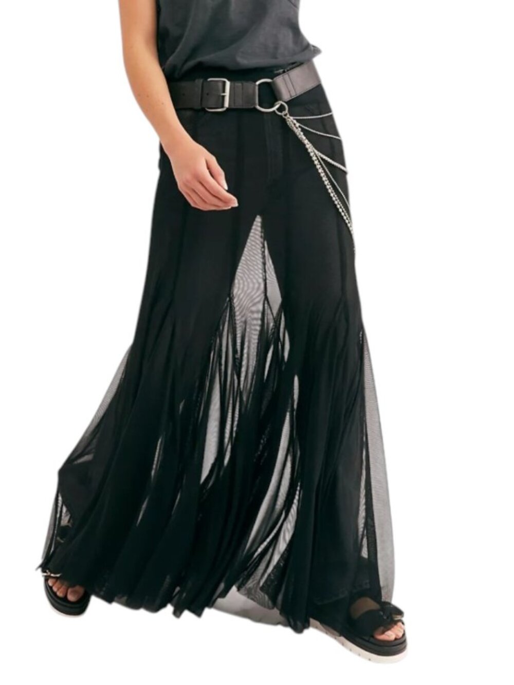 Intimately Free People Godet Girl Mesh 1/2 Slip I Size: XL